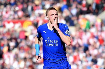 Leicester's Vardy Named Football Writers' Player of the Year