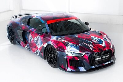 Audi R8 Art Car by Cartoonist Timo Wuerza and ABT Revealed for Auto Shows at Lake Wörth and Lake Constance