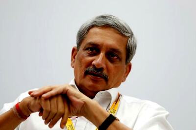 Congress MPs Protest Manohar Parrikar Presence in Rajya Sabha