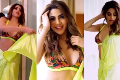 Sexy! Nikki Tamboli Raises The Heat In Sizzling Saree And Plunging Bralette, Hot Video Goes Viral; Watch