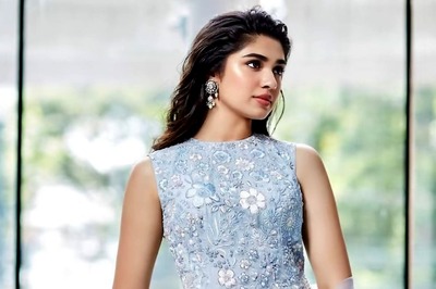 Actress Krithi Shetty Dazzles In Pastel Blue Kurta Sharara Set, See Pics