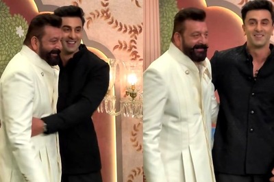 Ranbir Kapoor And Sanjay Dutt Pose Together At Anant Ambani-Radhika Merchant's Shubh Aashirvad; Watch