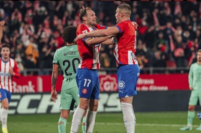 La Liga: Girona Snatch Late Win Over Atletico Madrid to Keep Pace With League Leaders