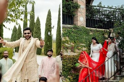 Varun Tej Dances At His Baraat In A Vintage Car, Lavanya Tripathi Makes Dreamy Entry; See Viral Pics