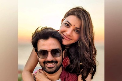 Kajal Aggarwal Spotted At Tirupati Temple While Shooting For Indian 2