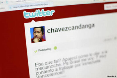 Hugo Chavez exhorts leftist icons to tweet