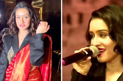 Shraddha Kapoor Gives A Spin To Her Red Saree With A Modern Twist