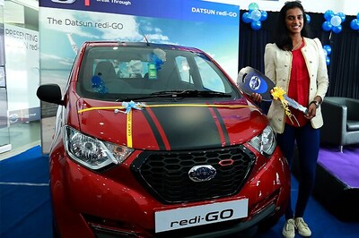 Datsun Honours P.V. Sindhu With the redi-GO Sport for Rio Performance