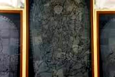 This Bengal Artist Creates Goddess Durga-themed Designs On Slates