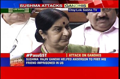 Sushma flays Chidambaram, wife over Lalit Modi fiasco and Saradha scam