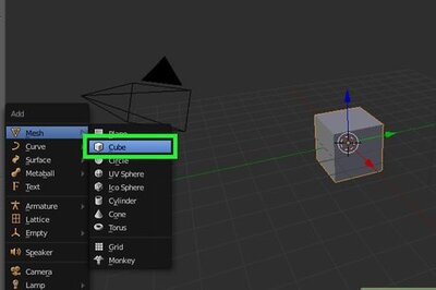 How to Cut an Object Using Knife Project in Blender 2.77