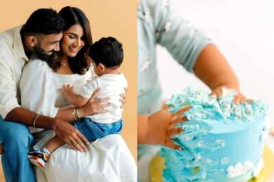 Our Little Superhero: Jasprit Bumrah & Sanjana Ganesan Celebrate Son Angad's First Birthday
