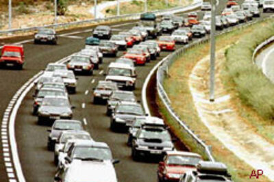 For instant fame, jump on a busy road