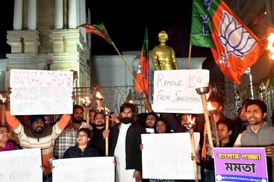 Sandeshkhali Unrest: Section 144 Imposed in Vicinity of Basirhat SP Office Over BJP Agitation