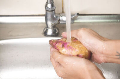 How to Peel a Sweet Potato