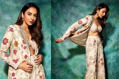 Rakul Preet Singh Enhances Her Look With a Desi Twist in a Stunning Three-Piece Attire; See Photos