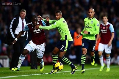 West Ham draw 0-0 with Aston, Stoke draw 1-1 with Southampton