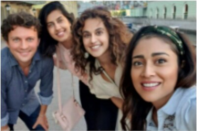 Taapsee Pannu Catches up with Shriya Saran and Her Husband on Russia Vacay, See Pic