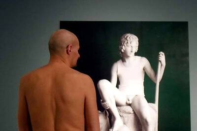 Snapshot: Naked men turn out to see...'Naked Men'