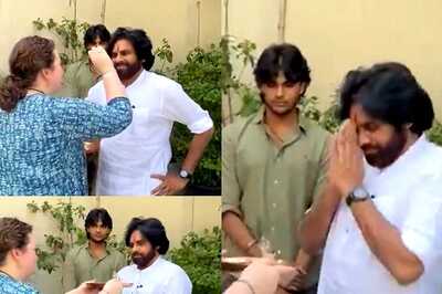 Pawan Kalyan Smiles as His Emotional Wife Anna Performs Puja After AP Election Results; Video Goes Viral