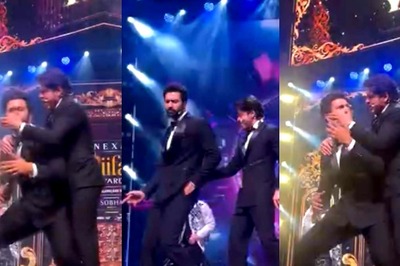 Shah Rukh Khan Shuts Vicky Kaushal's Mouth After Dancing to 'Tauba Tauba' at IIFA 2024 | Watch