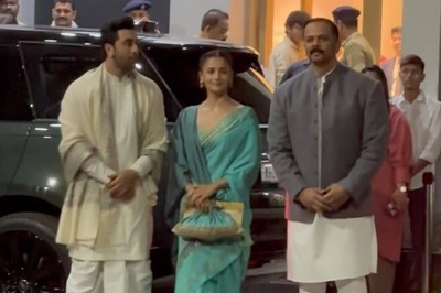 Ranbir Kapoor Dons Dhoti, Alia Bhatt Stuns In Saree As They Head to Ayodhya Ram Mandir Inauguration