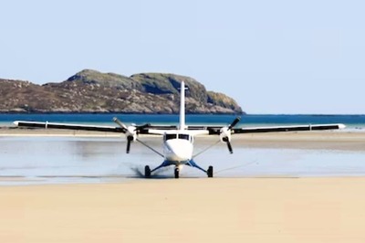At This UK Airport, Flights Land On A Beach And Runway Disappears During High Tides
