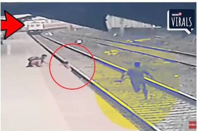 Watch: Railway Official Runs Towards Train And Saves Child Fallen On Tracks in Mumbai