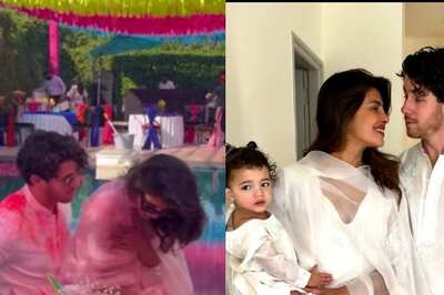 Priyanka Chopra Sits On Nick Jonas' Lap, Holds Malti Marie Close In UNSEEN Holi Photos; See Here