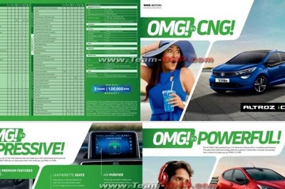 Tata Altroz iCNG Brochure Leaked Ahead of Official Launch, Gets an Electric Sunroof