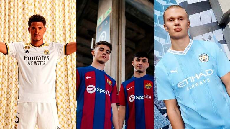 Barcelona, Real Madrid, Manchester City and Other European Giants' Release New Jerseys for 2023-24 Season; See Photos