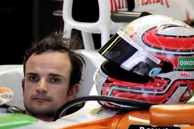 Liuzzi outpaces Sutil in first practice